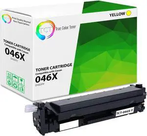 True Color Toner 046X Yellow Toner Cartridge - Premium Compatible Replacement for Canon 046 Yellow High Yield Works With Canon Color ImageClass MF731CDW MF733CDW MF735CDW LBP654CDW