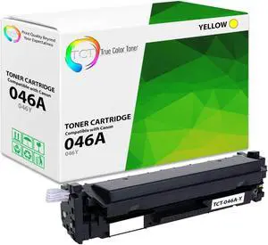 True Color Toner 046A Yellow Toner Cartridge - Premium Compatible Replacement for Canon 046 Yellow Works With Canon Color ImageClass MF731CDW MF733CDW MF735CDW LBP654CDW