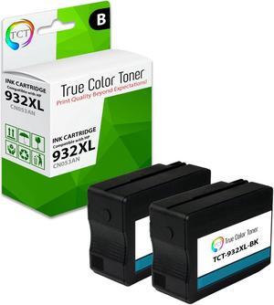 TCT 932XL Black Ink Cartridge 2 Pack - Premium Compatible Replacement for HP 932XL 932 XL CN053AN Black Works With HP OfficeJet 6100 7110 e 7610 7612
