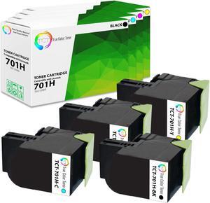 True Color Toner Premium Compatible Toner Cartridge Replacement for Lexmark 701H 70C1HK0 70C1HC0 70C1HM0 70C1HY0 Works With Lexmark CS310dn CS310n CS410dn CS410n