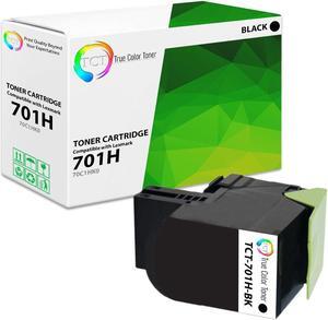 TCT Premium Compatible Toner Cartridge Replacement for Lexmark 701H 70C1HC0 Black works with Lexmark CS310dn CS310n CS410dn CS410dTN CS410n CS510de CS510dte Printers (4,000 Pages)