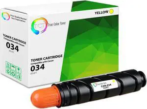 TCT 034 Yellow Toner Cartridge - Premium Compatible Replacement for Canon 034 034Y Yellow Works With Canon imageCLASS MF810Cdn MF820Cdn ImageRUNNER C1225 C1225iF