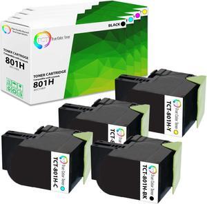 True Color Toner Premium Compatible Toner Cartridge Replacement for Lexmark 801H 80C1HK0 80C1HC0 80C1HM0 80C1HY0 High Yield Works With Lexmark CX410de CX410dte CX510de CX510dhe True Color Toner Premium Compatible Toner Cartridge Replacement for Lexmark 801H 80C1HK0 80C1HC0 80C1HM0 80C1HY0 High Yield Works With Lexmark CX410de CX410dte CX510de CX510dhe