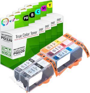 TCT PGI220-CLI221 Ink Cartridge 5 Pack - Premium Compatible Replacement for Canon PGI220PB CLI221B CLI221C CLI221M CLI221Y Works With Canon Pixma iP3600 MP560 TCT PGI220-CLI221 Ink Cartridge 5 Pack - Premium Compatible Replacement for Canon PGI220PB CLI221B CLI221C CLI221M CLI221Y Works With Canon Pixma iP3600 MP560
