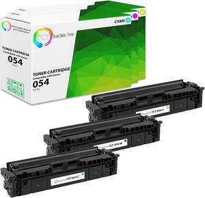 True Color Toner 054 Color Toner Cartridge 3 Pack - Premium Compatible Replacement for Canon 054 Works With Canon Color ImageClass LBP620 LBP622Cdw MF640C MF642Cdw MF644Cdw