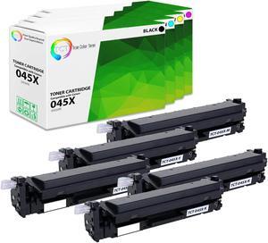 True Color Toner 045X Toner Cartridge 5 Pack - Premium Compatible Replacement for Canon 045H High Yield Works With Canon Color ImageClass MF634CDW LBP612CDW