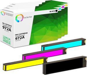 True Color Toner 972A Ink Cartridge 4 Pack - Premium Compatible Replacement for HP 972A Works With HP PageWide Pro 352dw 377dw 452dn 477dn 477dw 552dw True Color Toner 972A Ink Cartridge 4 Pack - Premium Compatible Replacement for HP 972A Works With HP PageWide Pro 352dw 377dw 452dn 477dn 477dw 552dw