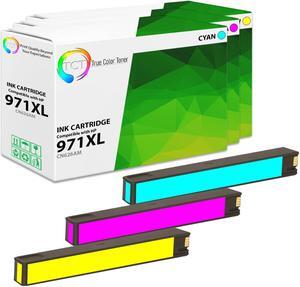 True Color Toner 970XL 971XL Color Ink Cartridge 3 Pack - Premium Compatible Replacement for HP 971XL 971 XL Works With HP OfficeJet Pro X451DN X451DW X476DW X476DN X551DW X576DW