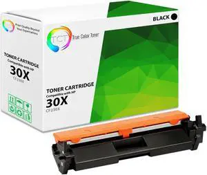 True Color Toner 30X Toner Cartridge - Premium Compatible Replacement for HP 30X CF230X Black High Yield Works With HP LaserJet Pro M203dw M203dn M203d MFP M277sdn M227fdw M277fdn