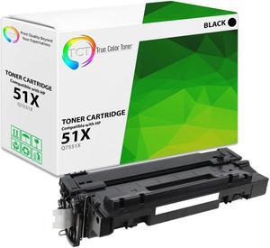 True Color Toner 51X Toner Cartridge - Premium Compatible Replacement for HP 51X Q7551X Black High Yield Works With HP LaserJet P3005 P3005D P3005X P3005N P3005DN