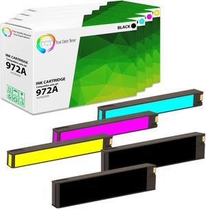 True Color Toner 972A Ink Cartridge 5 Pack - Premium Compatible Replacement for HP 972A Works With HP PageWide Pro 352dw 377dw 452dn 477dn 477dw 552dw True Color Toner 972A Ink Cartridge 5 Pack - Premium Compatible Replacement for HP 972A Works With HP PageWide Pro 352dw 377dw 452dn 477dn 477dw 552dw