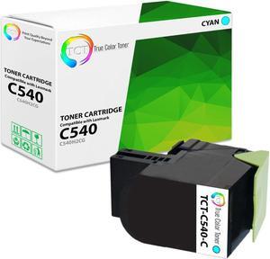 True Color Toner Premium Compatible Toner Cartridge Replacement for Lexmark C540 C540H1CG Cyan Works With Lexmark C540N C546DTN X543DN X548DTE True Color Toner Premium Compatible Toner Cartridge Replacement for Lexmark C540 C540H1CG Cyan Works With Lexmark C540N C546DTN X543DN X548DTE