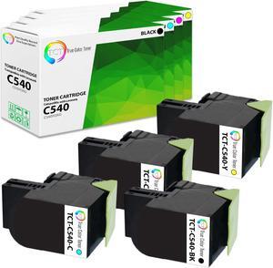 True Color Toner Premium Compatible Toner Cartridge Replacement for Lexmark C540 C540H2KG C540H2CG C540H2MG C540H2YG Works With Lexmark C540N C546DTN X543DN X548DTE True Color Toner Premium Compatible Toner Cartridge Replacement for Lexmark C540 C540H2KG C540H2CG C540H2MG C540H2YG Works With Lexmark C540N C546DTN X543DN X548DTE
