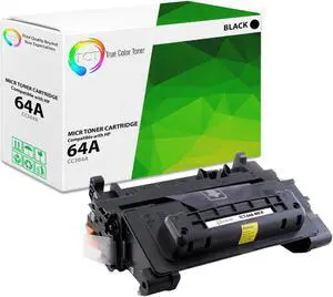 TCT 64A MICR TAA Compliant MICR Toner Cartridge - Premium Compatible Replacement for HP 64A CC364A MICR Black Works With HP Laserjet P4014 P4014n P4014dn P4015n P4015dn P4015tn Printers