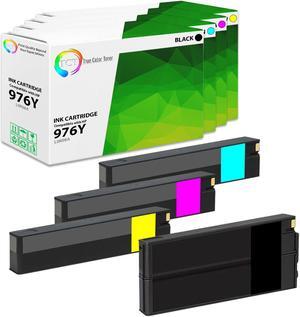 True Color Toner 976Y Ink Cartridge 4 Pack - Premium Compatible Replacement for HP 976Y Extra High Yield Works With HP Pagewide Pro 552 577