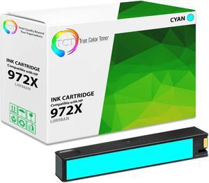 True Color Toner 972X Cyan Ink Cartridge - Premium Compatible Replacement for HP 972X L0R98AN Cyan High Yield Works With HP PageWide Pro 452dn 477dn 477dw 552dw 577dw 577z True Color Toner 972X Cyan Ink Cartridge - Premium Compatible Replacement for HP 972X L0R98AN Cyan High Yield Works With HP PageWide Pro 452dn 477dn 477dw 552dw 577dw 577z