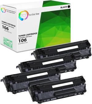 True Color Toner 106 Toner Cartridge 4 Pack - Premium Compatible Replacement for Canon 106 0264B001AA Black Works With Canon MF6530 MF6531 MF6540 MF6550 MF6560 MF6580 MF6590 MF6595 True Color Toner 106 Toner Cartridge 4 Pack - Premium Compatible Replacement for Canon 106 0264B001AA Black Works With Canon MF6530 MF6531 MF6540 MF6550 MF6560 MF6580 MF6590 MF6595
