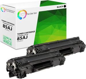 True Color Toner 85AJ Jumbo Toner Cartridge 2 Pack - Premium Compatible Replacement for HP 85AJ CE285AJ Jumbo Yield Black Works With HP Laserjet M1132 M1212NF M1217NFW MFP P1102 P1102W