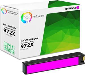 True Color Toner 972X Magenta Ink Cartridge - Premium Compatible Replacement for HP 972X L0S01AN Magenta High Yield Works With HP PageWide Pro 452dn 477dn 477dw 552dw 577dw 577z