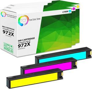 True Color Toner 972X Color Ink Cartridge 3 Pack - Premium Compatible Replacement for HP 972X High Yield Works With HP PageWide Pro 452dn 477dn 477dw 552dw 577dw 577z True Color Toner 972X Color Ink Cartridge 3 Pack - Premium Compatible Replacement for HP 972X High Yield Works With HP PageWide Pro 452dn 477dn 477dw 552dw 577dw 577z
