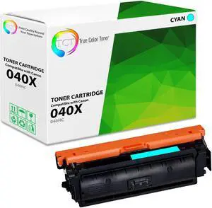 True Color Toner 040X Cyan Toner Cartridge - Premium Compatible Replacement for Canon 040H Cyan High Yield Works With Canon Color ImageClass LBP712CDN i-Sensys LBP710CX LBP712CX