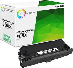 TCT 508X Black TAA Compliant Toner Cartridge - Premium Compatible Replacement for HP 508X CF360X High Yield Works With HP Color LaserJet Enterprise M552 M553 MFP M577 Printers