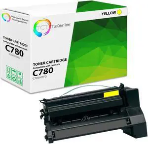 True Color Toner Premium Compatible Toner Cartridge Replacement for Lexmark C780 C780H2YG Yellow High Yield Works With Lexmark C770 C772 C780DN C780DTN C780N C782DN C782N X782E True Color Toner Premium Compatible Toner Cartridge Replacement for Lexmark C780 C780H2YG Yellow High Yield Works With Lexmark C770 C772 C780DN C780DTN C780N C782DN C782N X782E