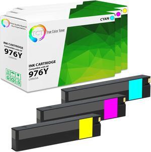 True Color Toner 976Y Color Ink Cartridge 3 Pack - Premium Compatible Replacement for HP 976Y Extra High Yield Works With HP Pagewide Pro 552 577
