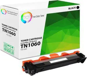 True Color Toner TN1060 Toner Cartridge - Premium Compatible Replacement for Brother TN-1060 Black Works With Brother HL-1110 1112 1212W MFC-1810 1815R 1910W DCP-1510 1510R 1610W 1612W