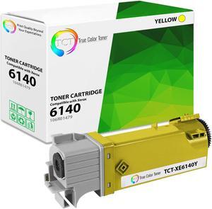 True Color Toner 6140 Yellow Toner Cartridge - Premium Compatible Replacement for Xerox 106R01479 Yellow Works With Xerox Phaser 6140 6140N 6140DN