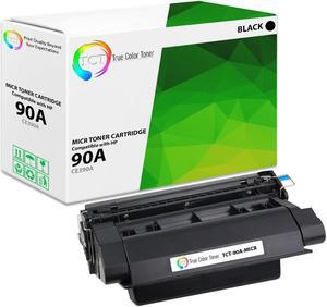 True Color Toner 90A MICR Toner Cartridge - Premium Compatible Replacement for HP 90A CE390A MICR Black Works With HP LaserJet Enterprise 600 M601DN M602DN M602X M603DN M4555
