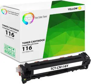 True Color Toner 116 Yellow Toner Cartridge - Premium Compatible Replacement for Canon 116 1977B001AA Yellow Works With Canon ImageClass MF8050CN MF8080CW