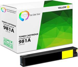 TCT 981A Yellow Ink Cartridge - Premium Compatible Replacement for HP 981A J3M70A Yellow Works With HP PageWide Enterprise Color 556dn 556xh MFP 586z 586dn