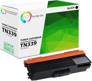 True Color Toner TN339 Black Toner Cartridge - Premium Compatible Replacement for Brother TN-339 TN339BK Black Super High Yield Works With Brother HL-L9200 MFC-L9550