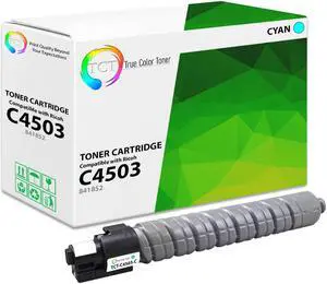 True Color Toner C4503 Cyan Toner Cartridge - Premium Compatible Replacement for Ricoh Aficio C4503 841852 Cyan Works With Ricoh Aficio MP C4503 5503 6003 True Color Toner C4503 Cyan Toner Cartridge - Premium Compatible Replacement for Ricoh Aficio C4503 841852 Cyan Works With Ricoh Aficio MP C4503 5503 6003