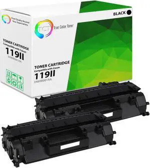 True Color Toner 119II Toner Cartridge 2 Pack - Premium Compatible Replacement for Canon 119II 3480B001AA Black High Yield Works With Canon ImageClass MF5880dn MF5950dw LBP6670dn