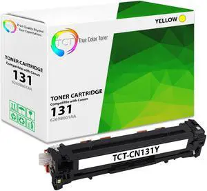 True Color Toner 131 Yellow Toner Cartridge - Premium Compatible Replacement for Canon 131 6269B001AA Yellow Works With Canon Color ImageClass MF8280 MF8230 MF8350 LBP7110CW