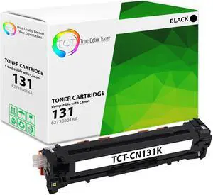 True Color Toner 131 Black Toner Cartridge - Premium Compatible Replacement for Canon 131 6273B001AA Black Works With Canon Color ImageClass MF8280 MF8230 MF8350 LBP7110CW
