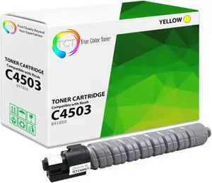 True Color Toner C4503 Yellow Toner Cartridge - Premium Compatible Replacement for Ricoh Aficio C4503 841850 Yellow Works With Ricoh Aficio MP C4503 5503 6003