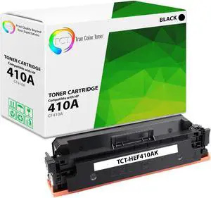 True Color Toner 410A Black Toner Cartridge - Premium Compatible Replacement for HP 410A CF410A Works With HP LaserJet Pro M452DN M452DW M452NW MFP M477FDN MFP M477