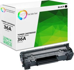 True Color Toner 36A Toner Cartridge - Premium Compatible Replacement for HP 36A CB436A Black Works With HP LaserJet P1505 P1505N M120 M120N M1522 1522F M1522N M1522NF M1550