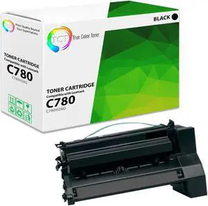 True Color Toner Premium Compatible Toner Cartridge Replacement for Lexmark C780 C780H2KG Black High Yield Works With Lexmark C770 C772 C780DN C780DTN C780N C782DN C782N X782E