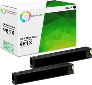 True Color Toner 981X Black Ink Cartridge 2 Pack - Premium Compatible Replacement for HP 981X L0R12A Black High Yield Works With HP PageWide Enterprise Color 556dn 556xh MFP 586z 586dn True Color Toner 981X Black Ink Cartridge 2 Pack - Premium Compatible Replacement for HP 981X L0R12A Black High Yield Works With HP PageWide Enterprise Color 556dn 556xh MFP 586z 586dn