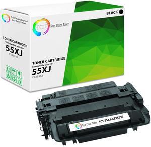 True Color Toner 55XJ Jumbo Toner Cartridge - Premium Compatible Replacement for HP 55XJ CE255XJ High Yield Jumbo Black Works With HP LaserJet P3010 P3015 P3015D P3015DN