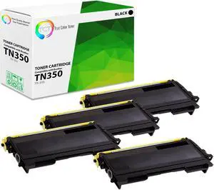 True Color Toner TN350 Toner Cartridge 4 Pack - Premium Compatible Replacement for Brother TN-350 TN350 Black Works With Brother HL-2030 2070N DCP-7020 FAX-2820 2825 2920 MFC-7220 True Color Toner TN350 Toner Cartridge 4 Pack - Premium Compatible Replacement for Brother TN-350 TN350 Black Works With Brother HL-2030 2070N DCP-7020 FAX-2820 2825 2920 MFC-7220