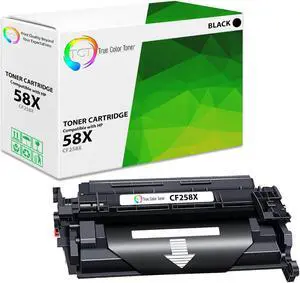 True Color Toner 58X Toner Cartridge - Premium Compatible Replacement for HP 58X CF258X Black High Yield Works With HP Laserjet Pro MFP M428fdw M428fdn M404n M404dn
