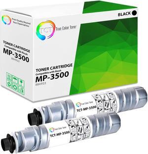 True Color Toner MP-3500 Toner Cartridge 2 Pack - Premium Compatible Replacement for Ricoh Aficio MP-3500 884922 8400040 841346 Black Works With Ricoh Aficio MP 3500 4000 4001 4002 4500