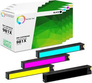 True Color Toner 981X Ink Cartridge 4 Pack - Premium Compatible Replacement for HP 981X High Yield Works With HP PageWide Enterprise Color 556dn MFP 586z True Color Toner 981X Ink Cartridge 4 Pack - Premium Compatible Replacement for HP 981X High Yield Works With HP PageWide Enterprise Color 556dn MFP 586z
