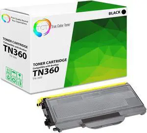 TCT TN360 TAA Compliant Toner Cartridge - Premium Compatible Replacement for Brother TN-360 TN360 Black Works With Brother HL-2140 2150N 2170W DCP-7030 7045N MFC-7320 7345N 7450 7840W Printers