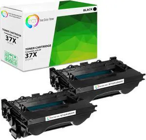 True Color Toner 37X Toner Cartridge 2 Pack - Premium Compatible Replacement for HP 37X CF237X Black High Yield Works With HP LaserJet Enterprise M607 M607n M607dn M609dn MFP M631 M633 True Color Toner 37X Toner Cartridge 2 Pack - Premium Compatible Replacement for HP 37X CF237X Black High Yield Works With HP LaserJet Enterprise M607 M607n M607dn M609dn MFP M631 M633